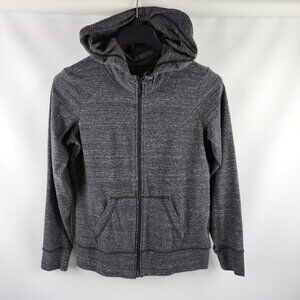 American Giant Hoodie Womens Large Charcoal Gray Full Zip USA